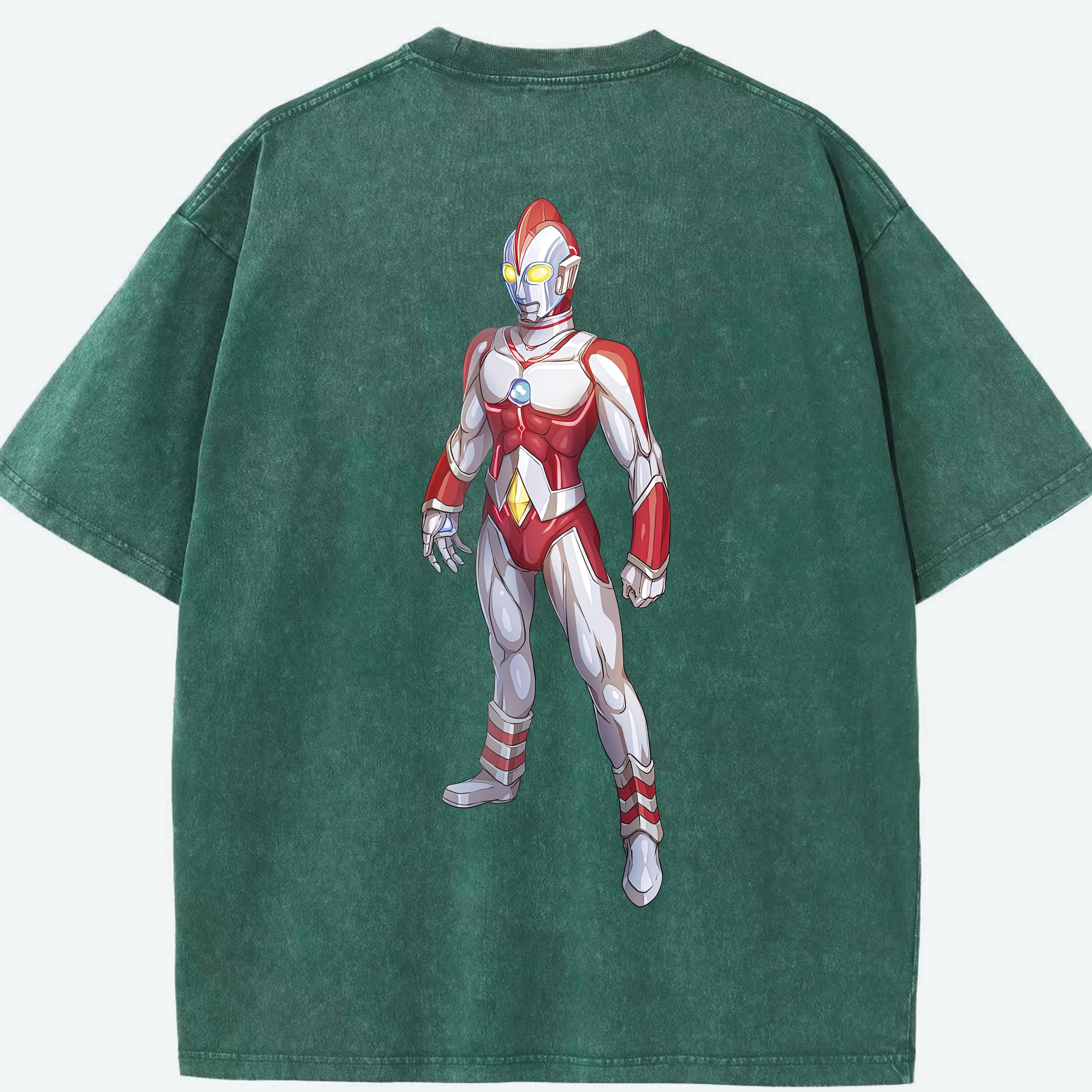 （画像用） ウルトラマン Ultraman 綿100% ヴィンテージ風 半袖Tシャツ（背面プリント）